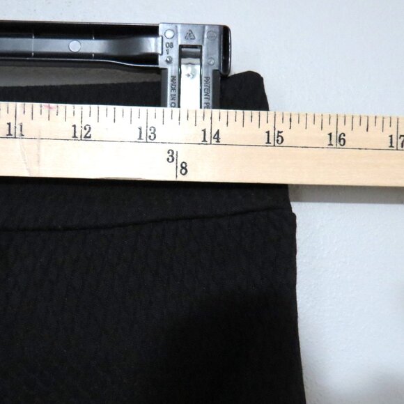 Jules & Leopold Black Diamond-Textured Slim Stretch Pull-On Trousers Size Small - Picture 5 of 8